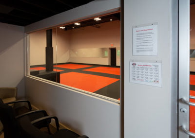 DCR Burlington Martial Arts School parents and guests viewing areas