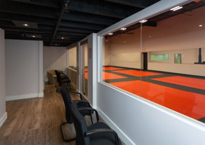 DCR Burlington Martial Arts School parents and guests viewing areas