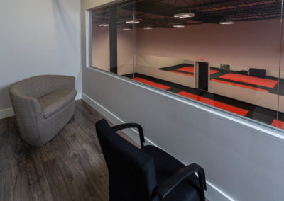 DCR Burlington Taekwondo Academy parents and guests viewing areas